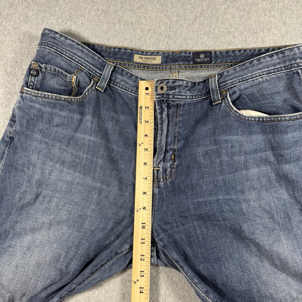 AG Adriano Goldschmied The Protege Straight Leg Jeans Men 38x34 Made in USA - Picture 9 of 10